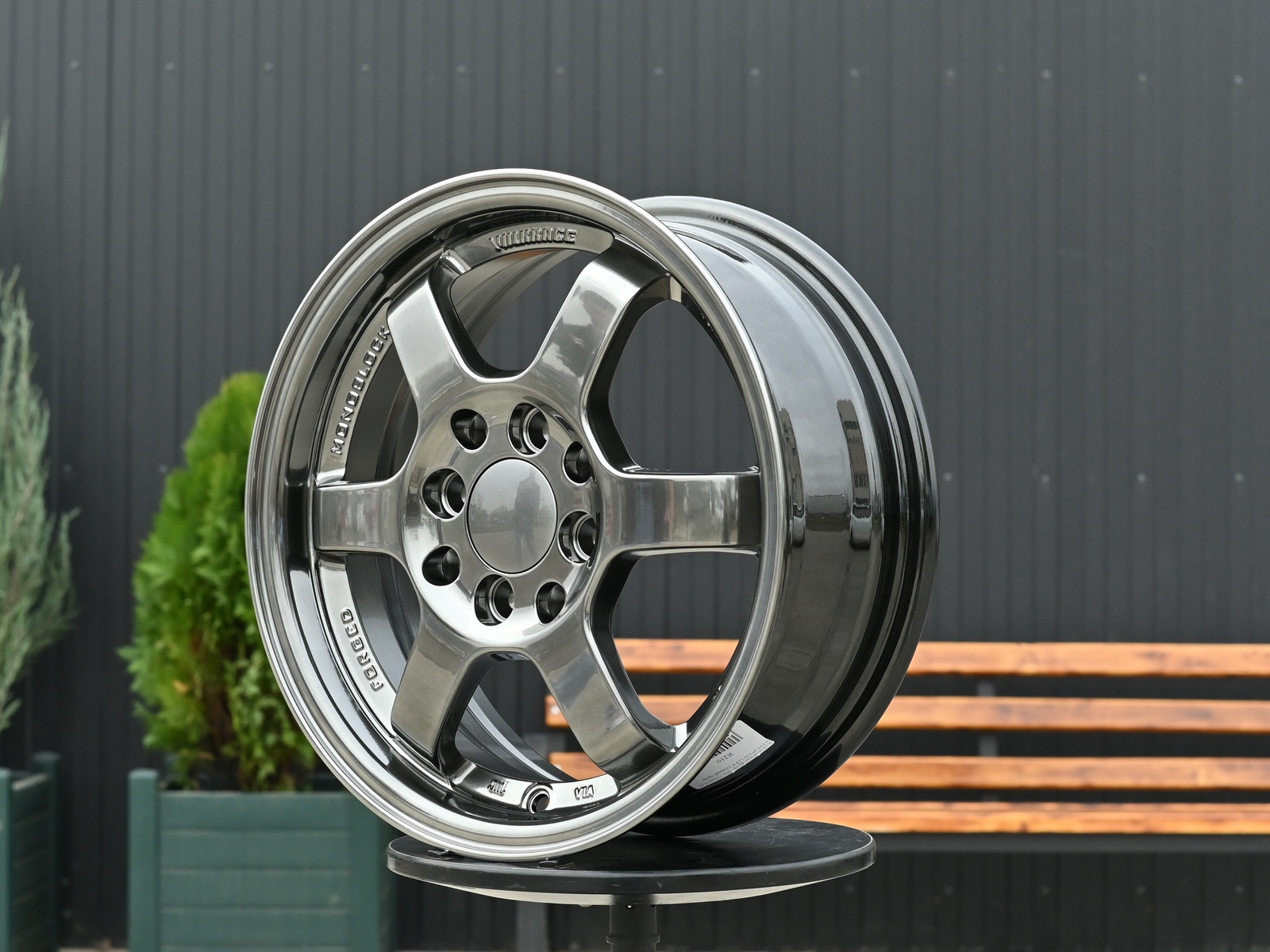 R14 Volk Racing TE37SL Стиль 5.5J ET35 4*100/114.3 Тёмный хром