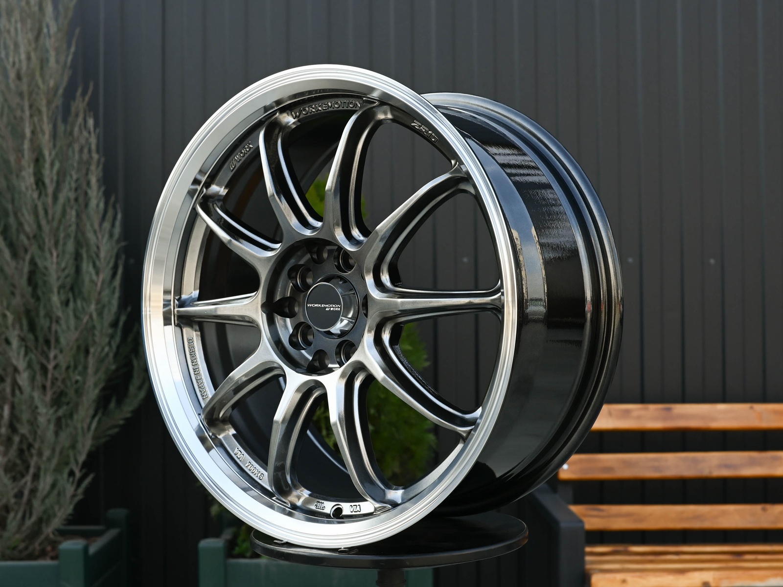 R17 Work Emotion ZR10 Стиль 7.5J ET40 5*100/114.3 Темный хром