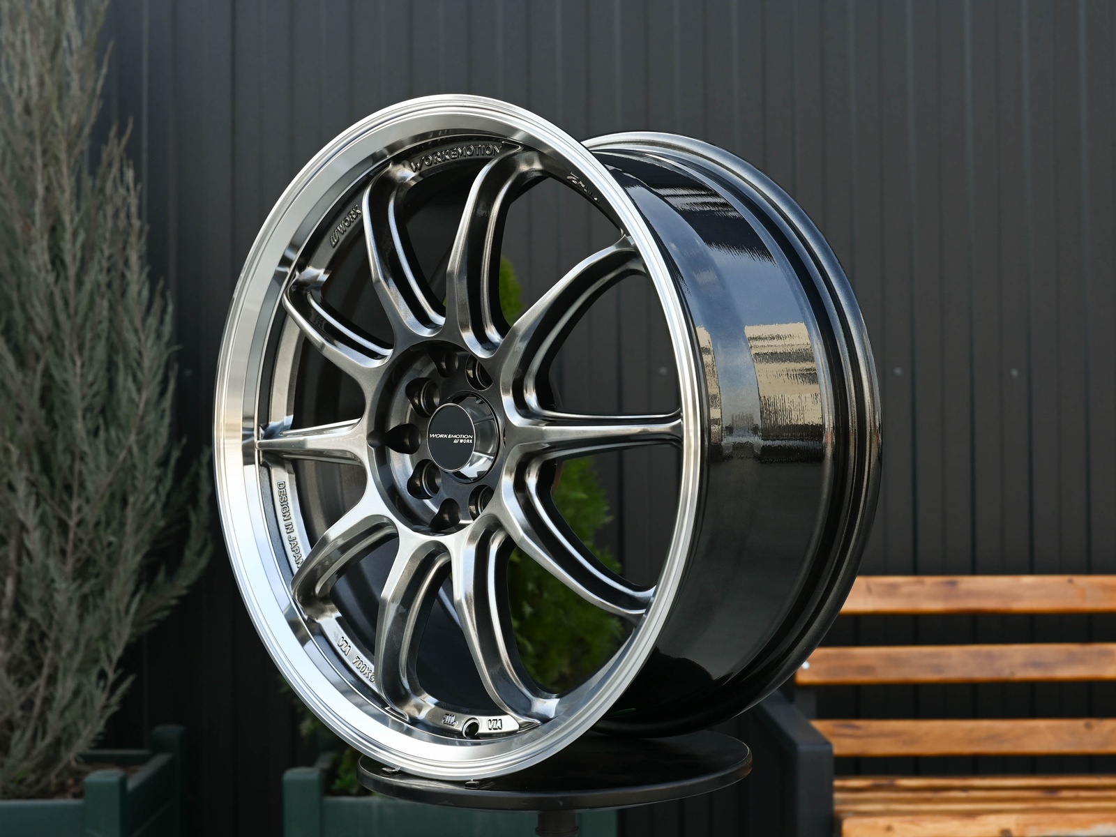 R17 Work Emotion ZR10 Стиль 7.5J ET40 5*100/114.3 Темный хром