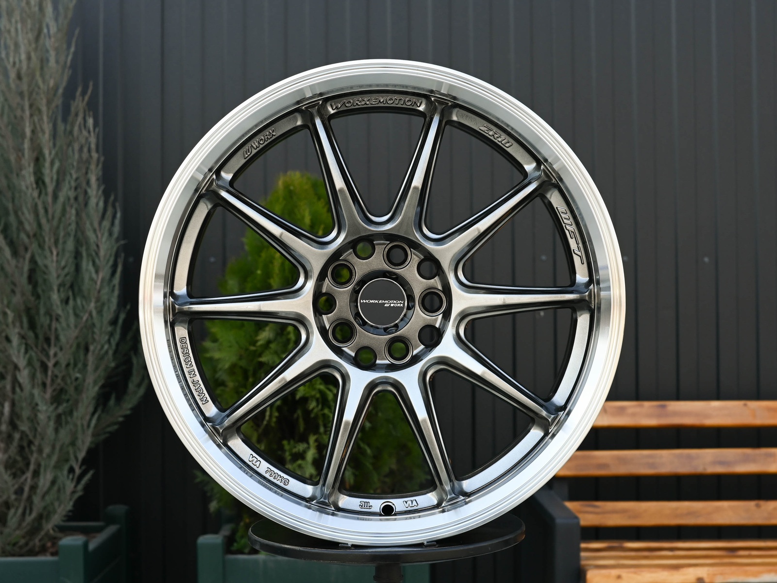 R17 Work Emotion ZR10 Стиль 7.5J ET40 5*100/114.3 Темный хром