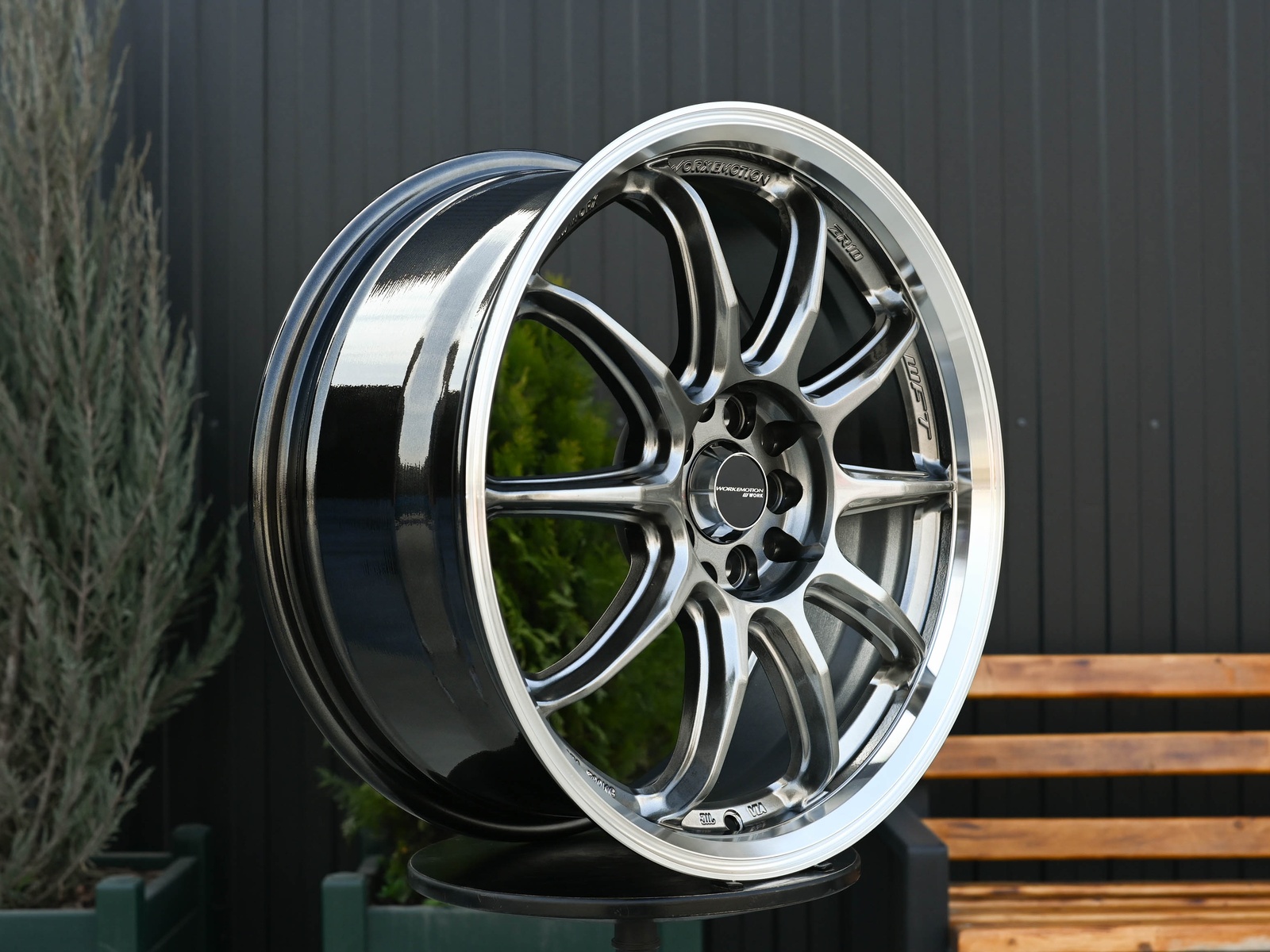R17 Work Emotion ZR10 Стиль 7.5J ET40 5*100/114.3 Темный хром
