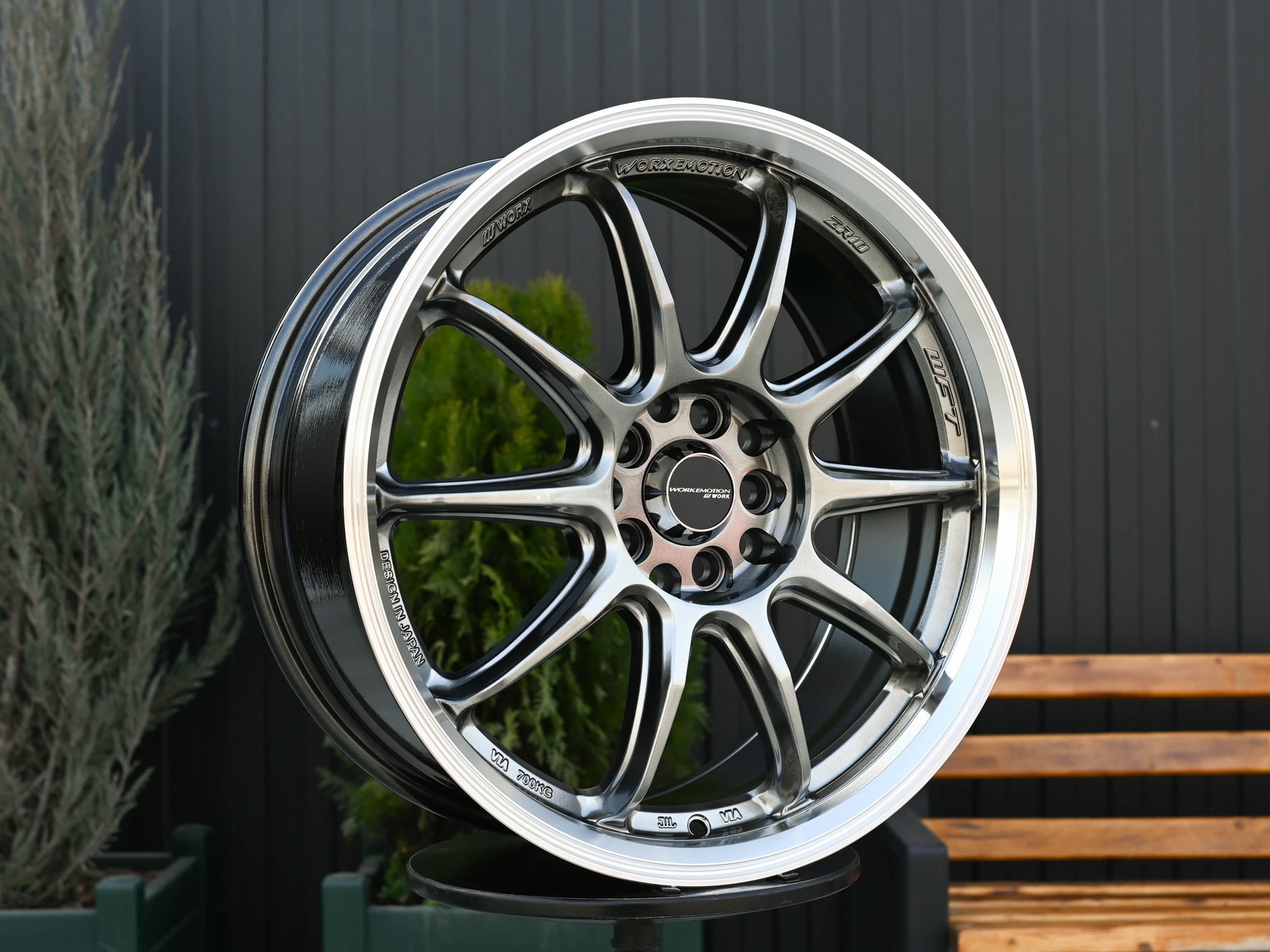 R17 Work Emotion ZR10 Стиль 7.5J ET40 5*100/114.3 Темный хром