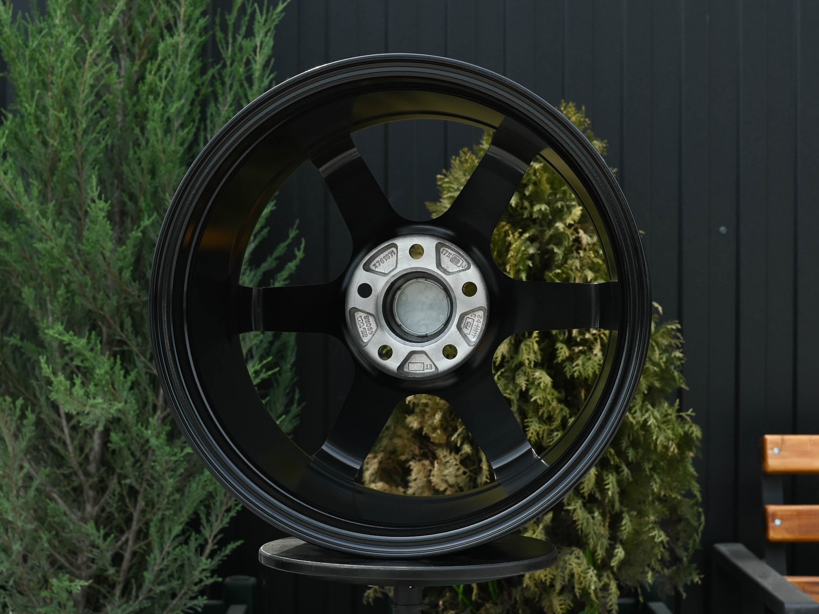 R17 Volk Racing TE37SL Стиль 8.0J ET38 5*114.3 Темный хром