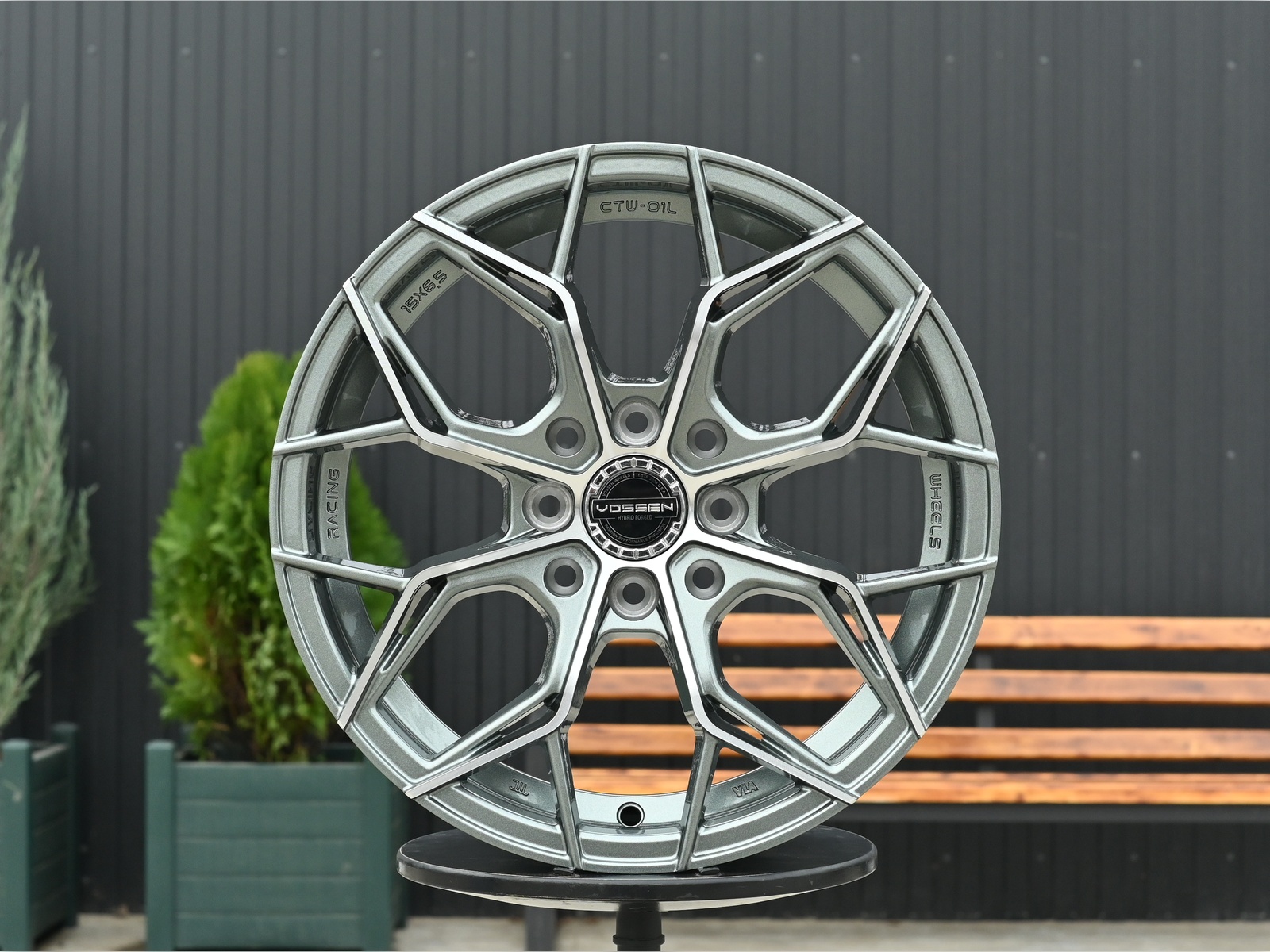 R15 RGW 07 6.5J ET38 4*100/114.3 Глянцевый Графит ФЗ