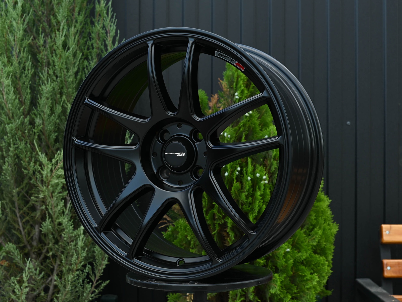 R17 Work CR-Kai Стиль 7.5J ET40 4*100 Мат черный
