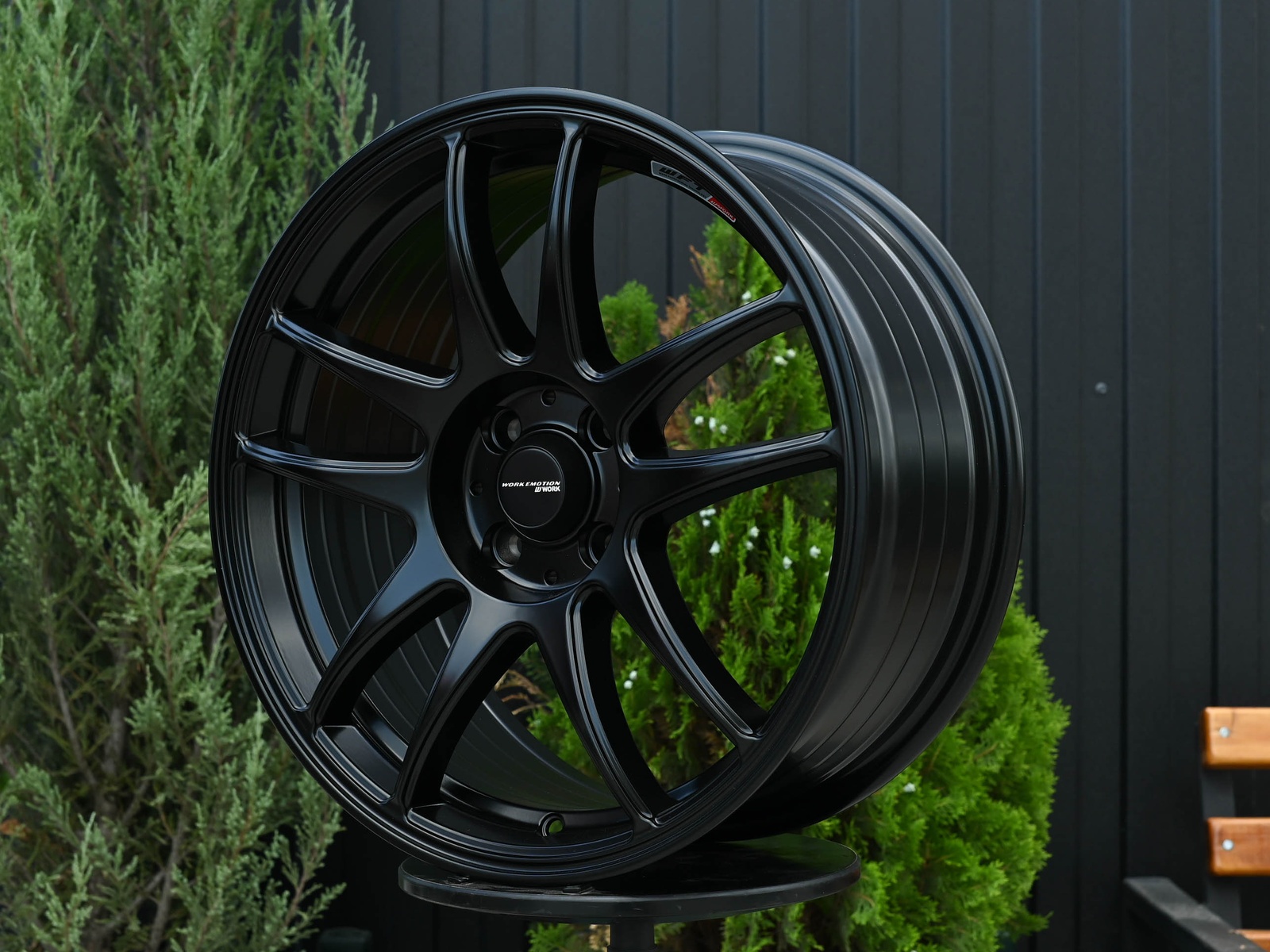 R17 Work CR-Kai Стиль 7.5J ET40 4*100 Мат черный