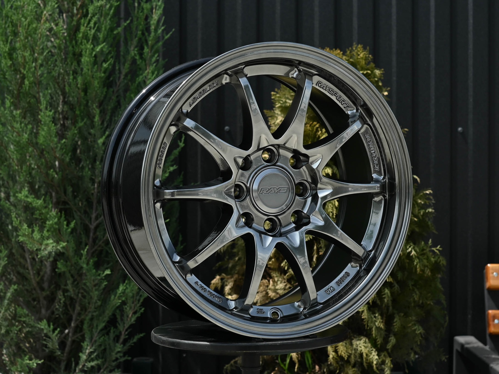 R15 Taigiro 1317 7.0J ET35 4*100/114.3 Темный хром