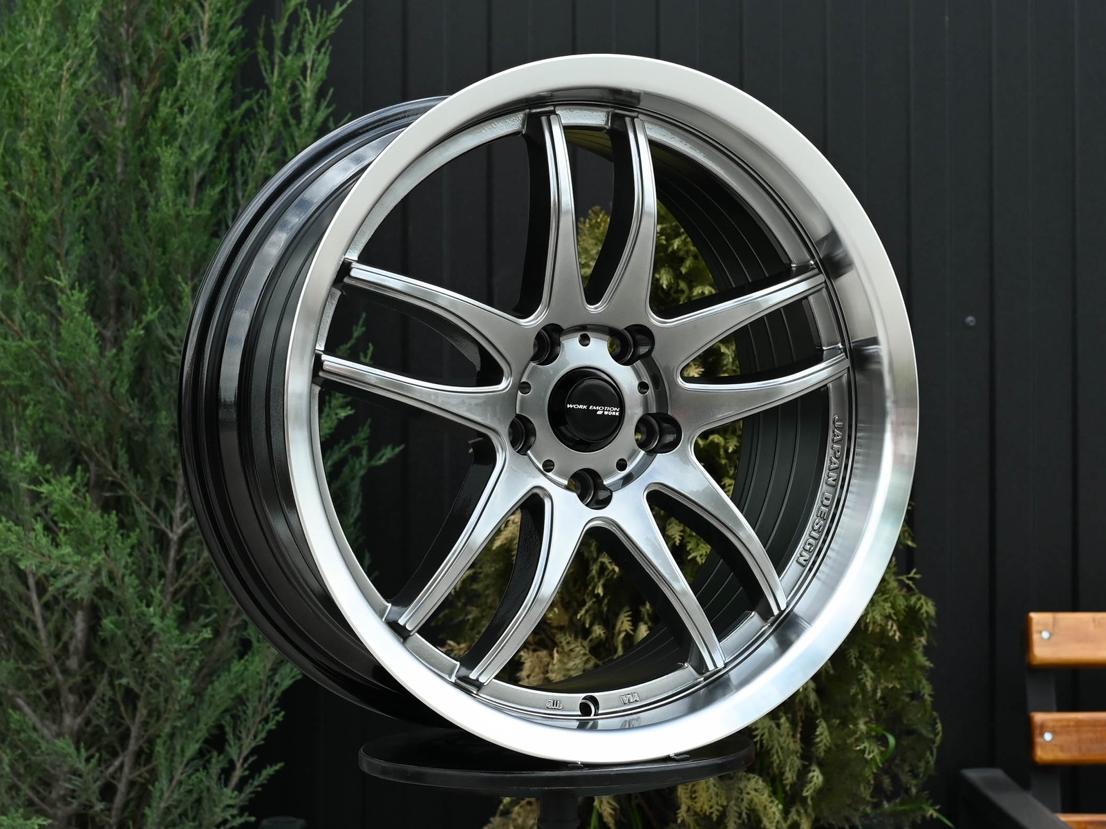R18 Work Emotion CR2P Стиль 9.5J ET22 5*114.3 Темный хром