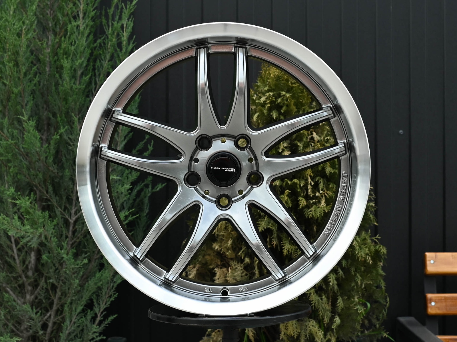 R18 Work Emotion CR2P Стиль 9.5J ET22 5*114.3 Темный хром