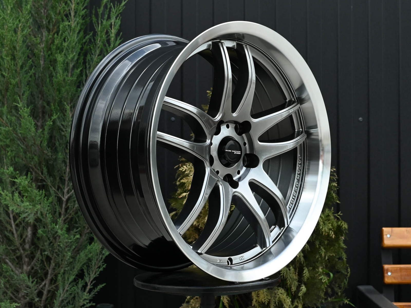 R18 Work Emotion CR2P Стиль 9.5J ET22 5*114.3 Темный хром