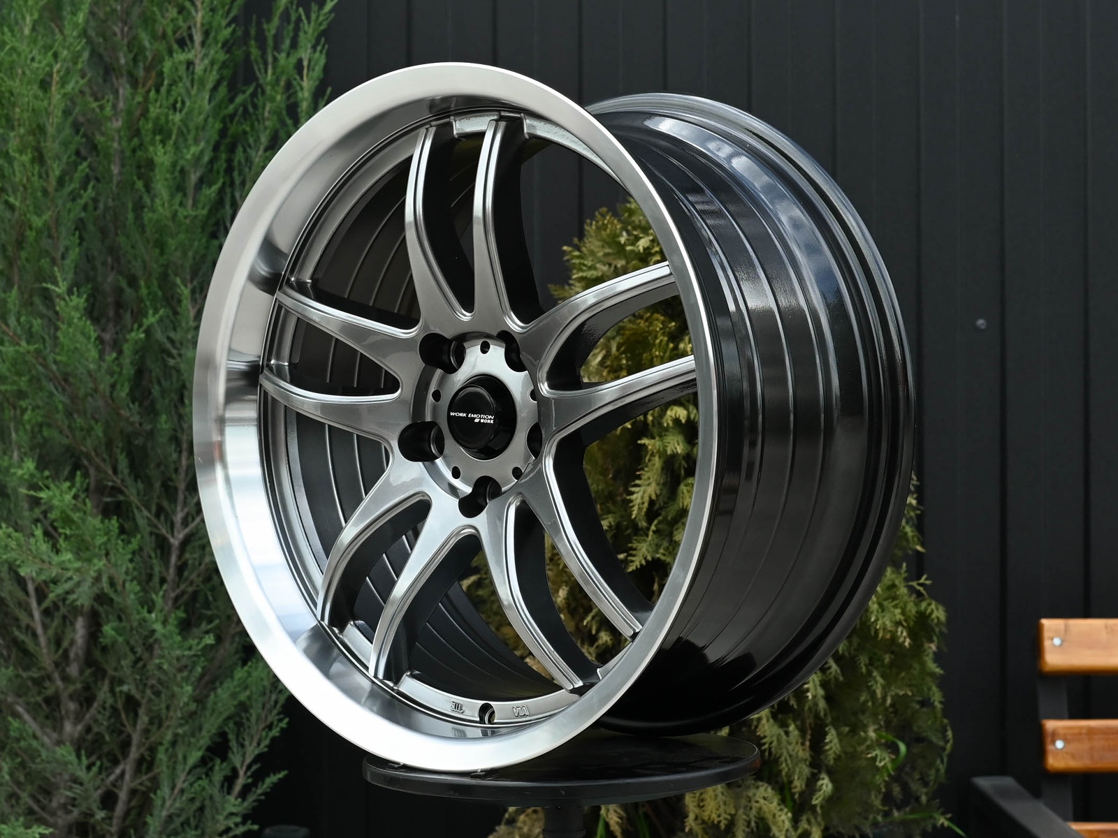 R18 Work Emotion CR2P Стиль 9.5J ET22 5*114.3 Темный хром