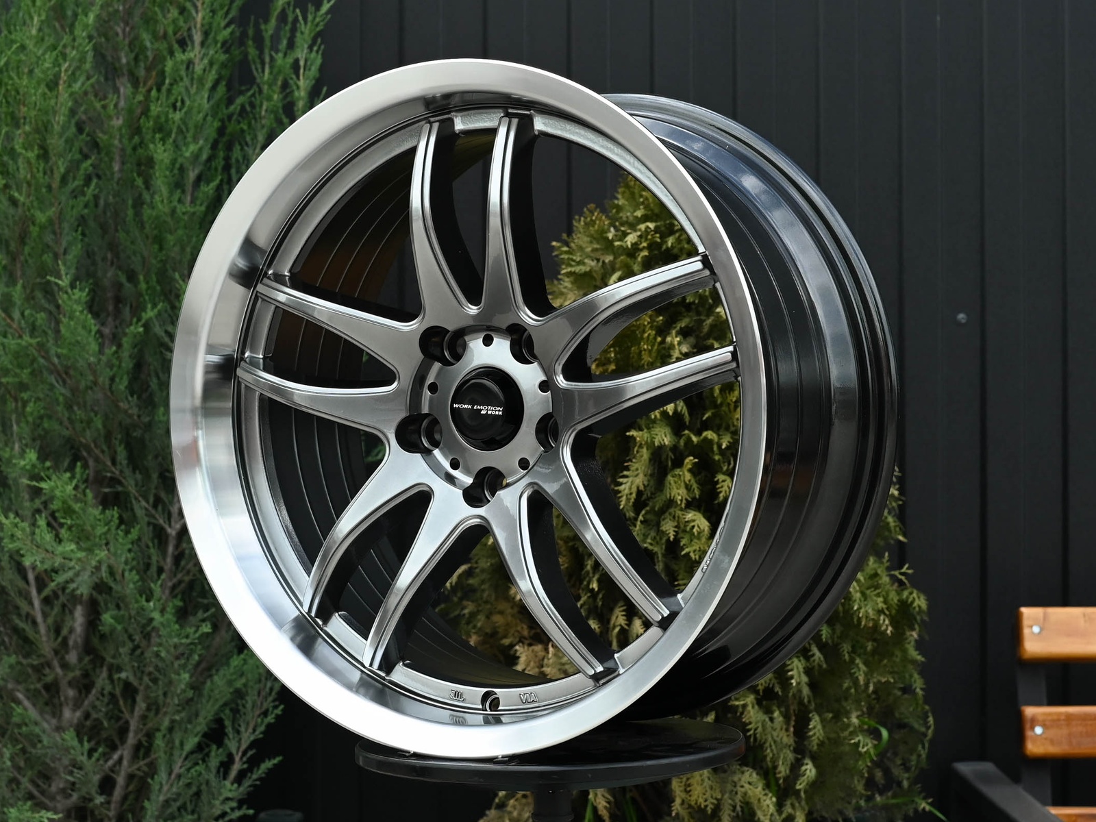 R18 Work Emotion CR2P Стиль 9.5J ET22 5*114.3 Темный хром