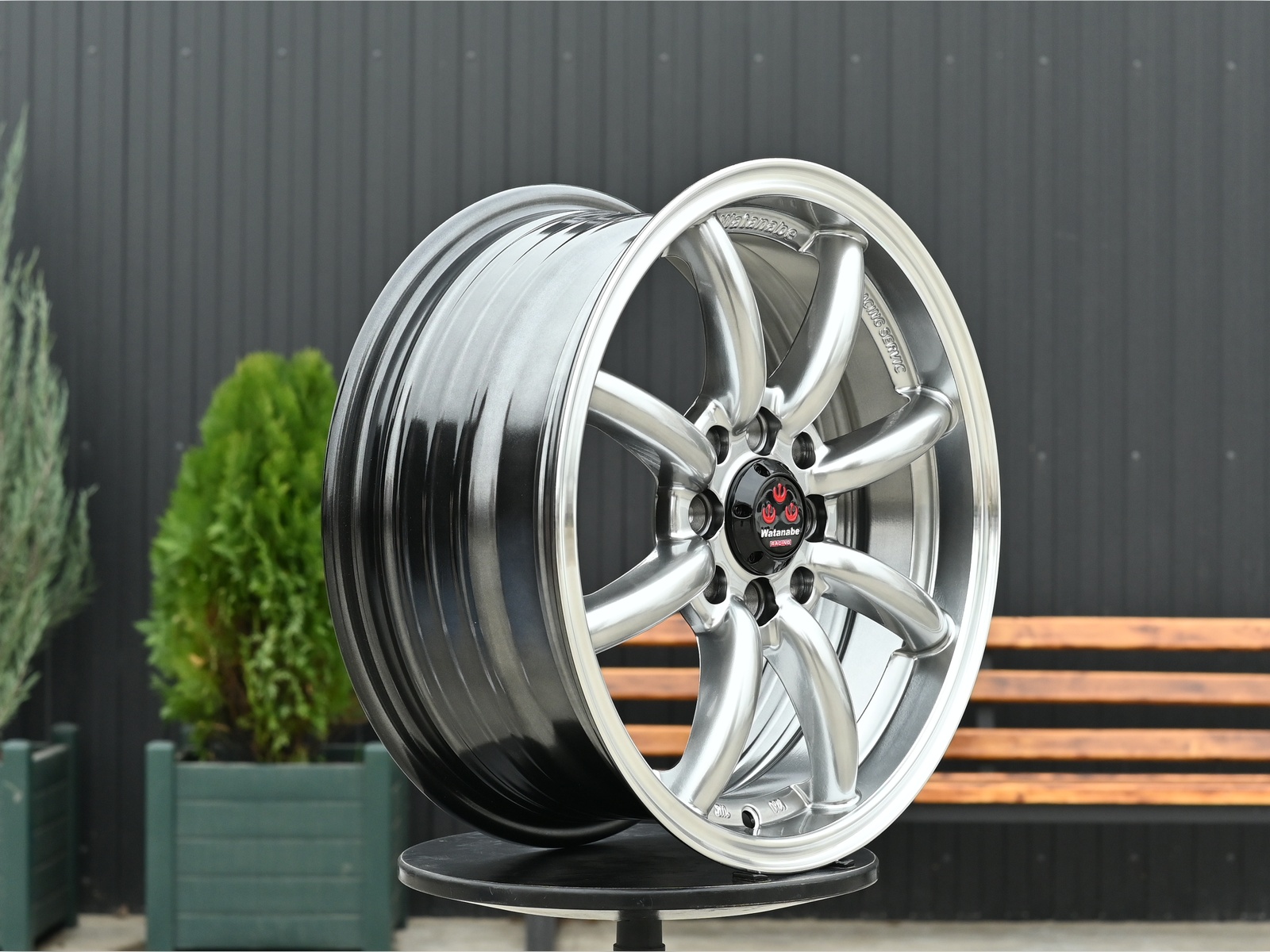R15 Watanabe Стиль 6.5J ET38 4*100/114.3 Темный хром