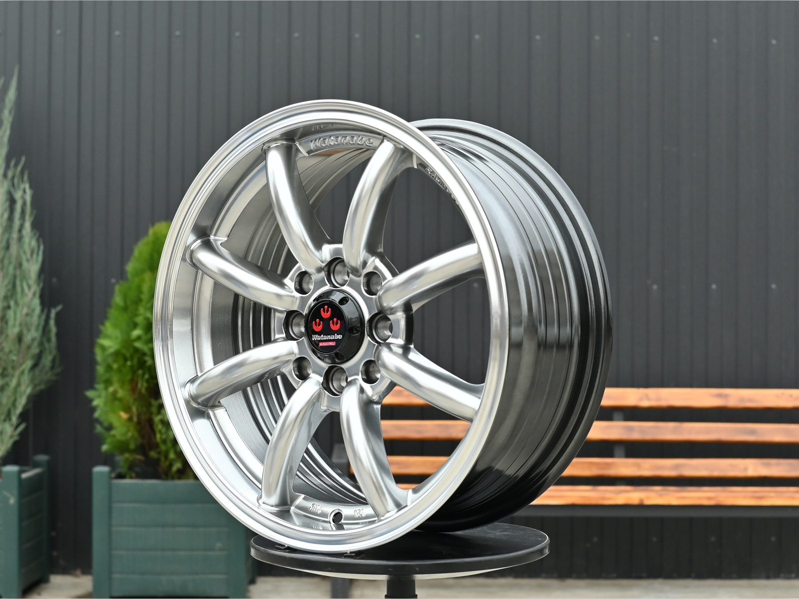 R15 Watanabe Стиль 6.5J ET38 4*100/114.3 Темный хром