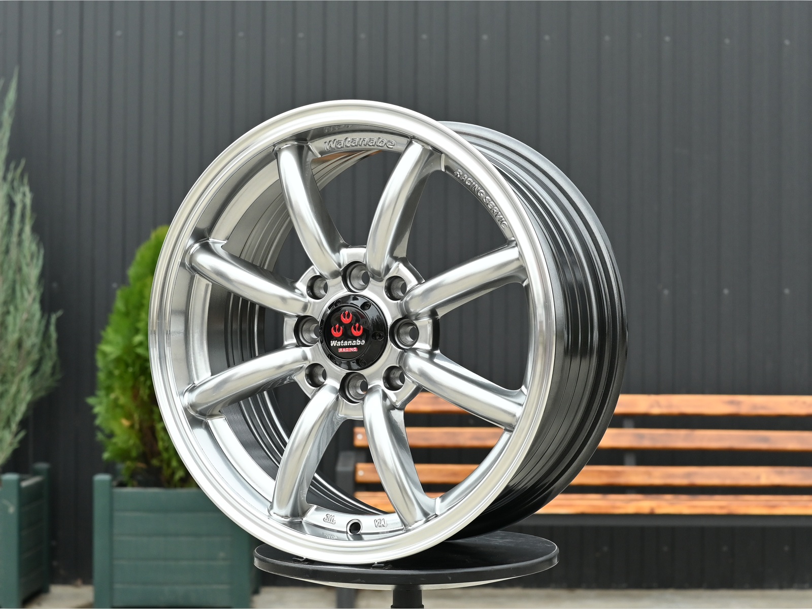 R15 Watanabe Стиль 6.5J ET38 4*100/114.3 Темный хром