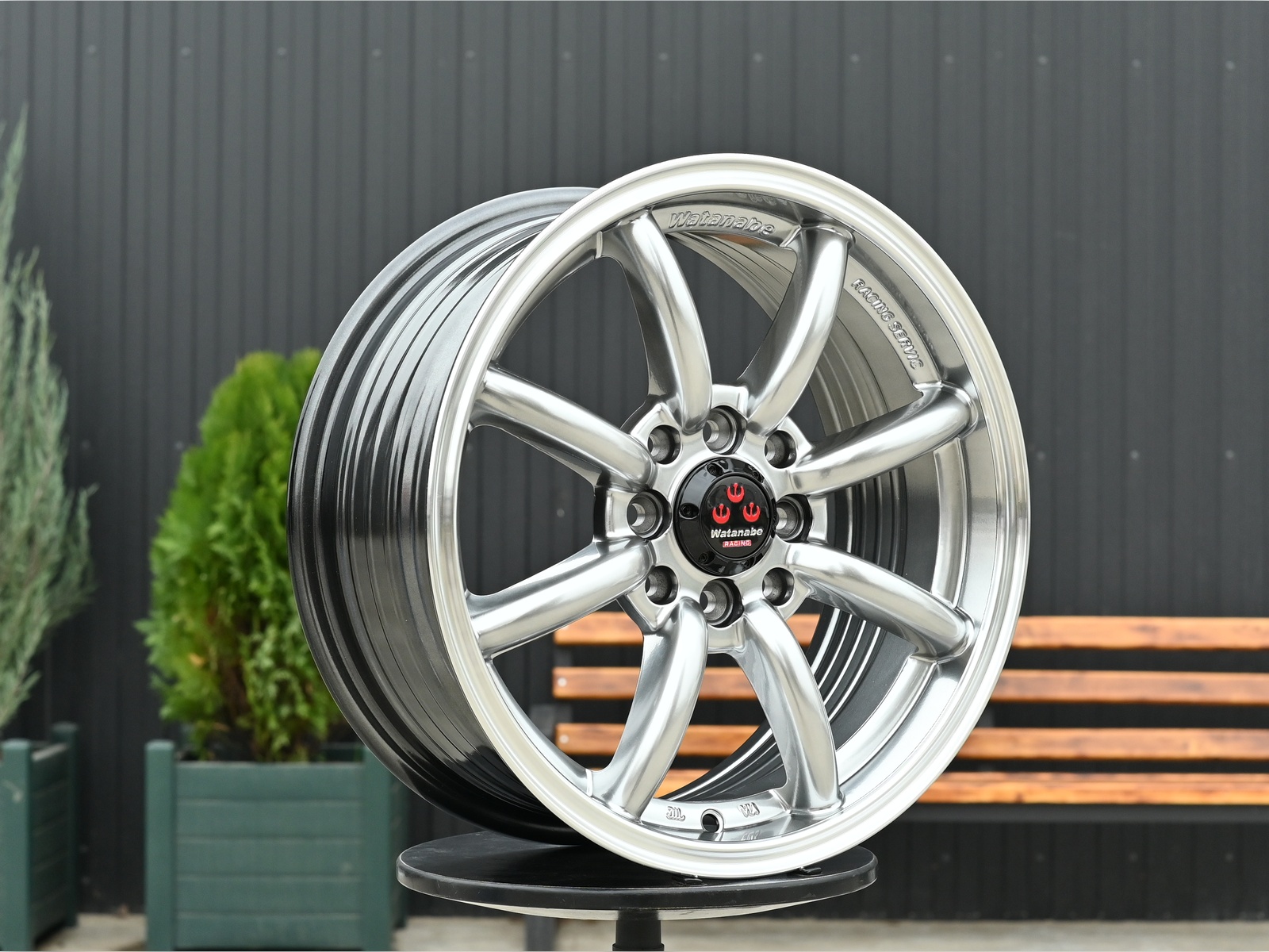 R15 Watanabe Стиль 6.5J ET38 4*100/114.3 Темный хром