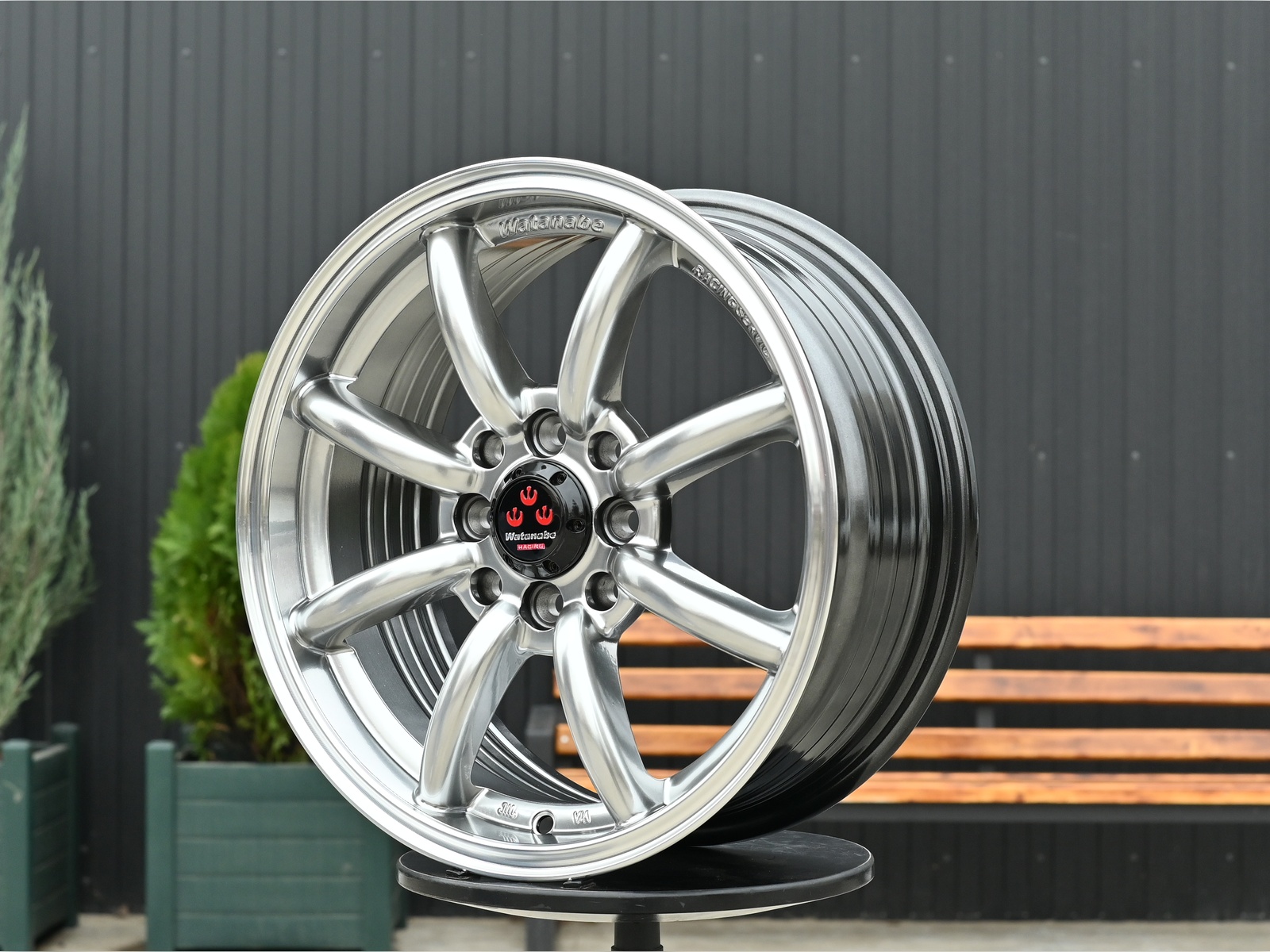 R15 Watanabe Стиль 6.5J ET38 4*100/114.3 Темный хром