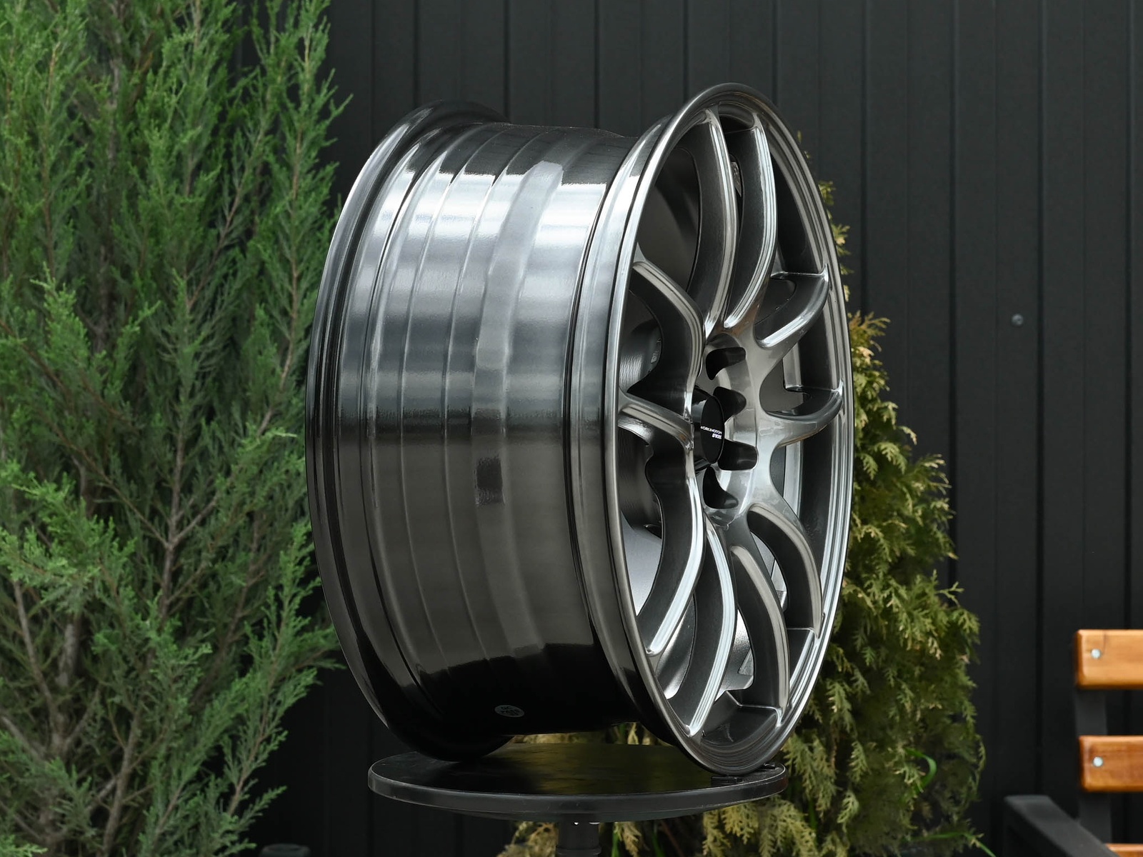 R17 Work CR-Kai Стиль 7.5J ET35 5*100/114.3 Темный хром