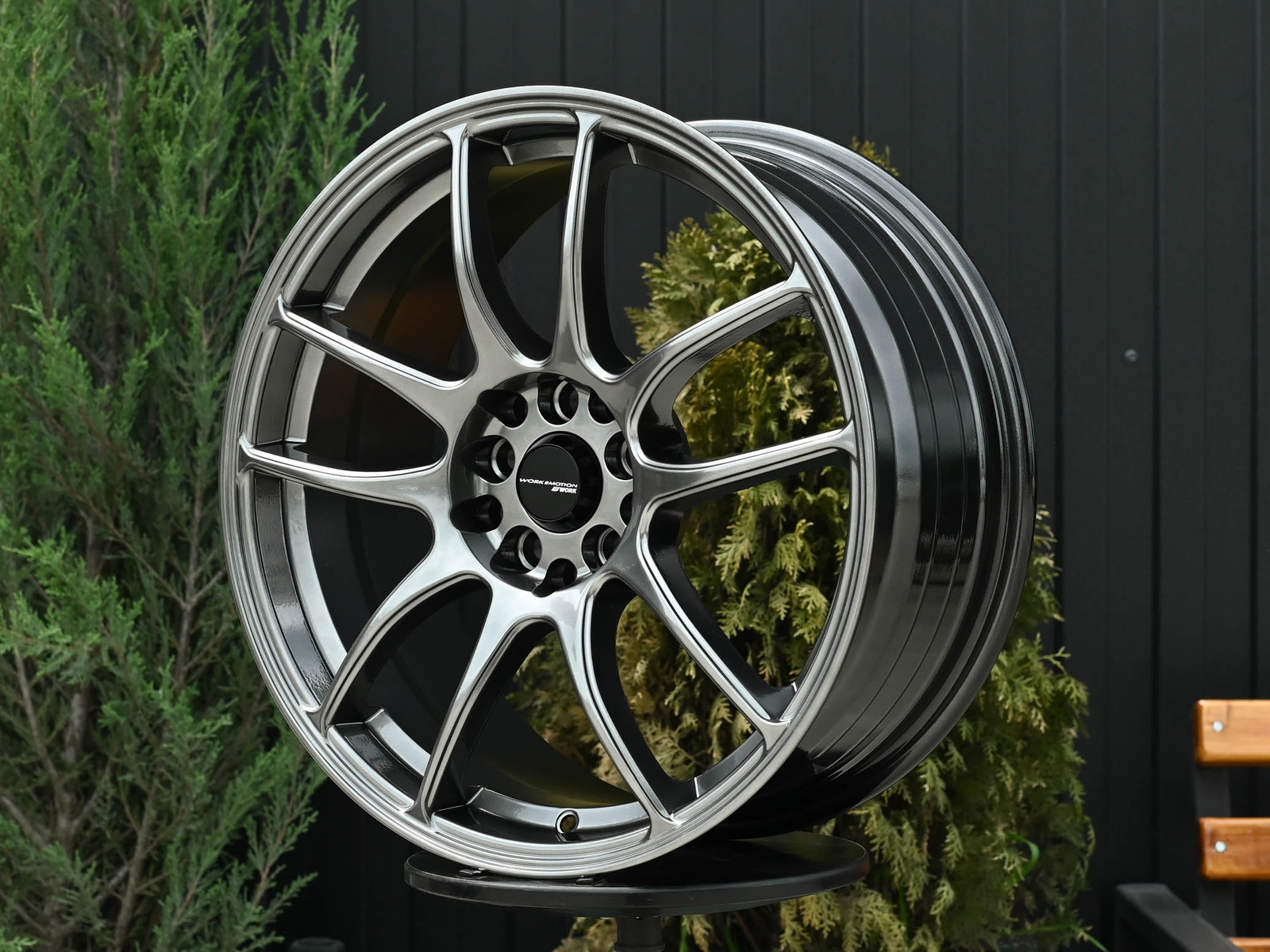 R17 Work CR-Kai Стиль 7.5J ET35 5*100/114.3 Темный хром