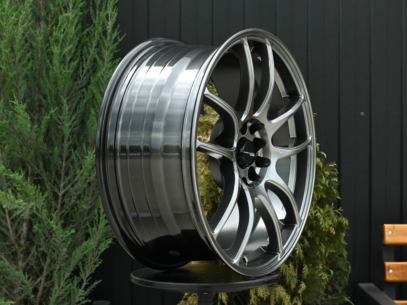 R17 Work CR-Kai Стиль 7.5J ET35 5*100/114.3 Темный хром