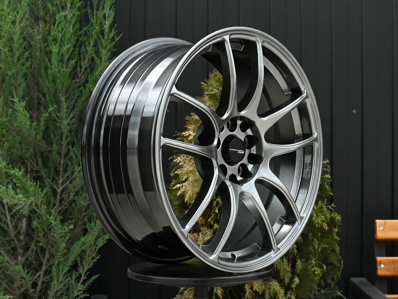 R17 Work CR-Kai Стиль 7.5J ET35 5*100/114.3 Темный хром