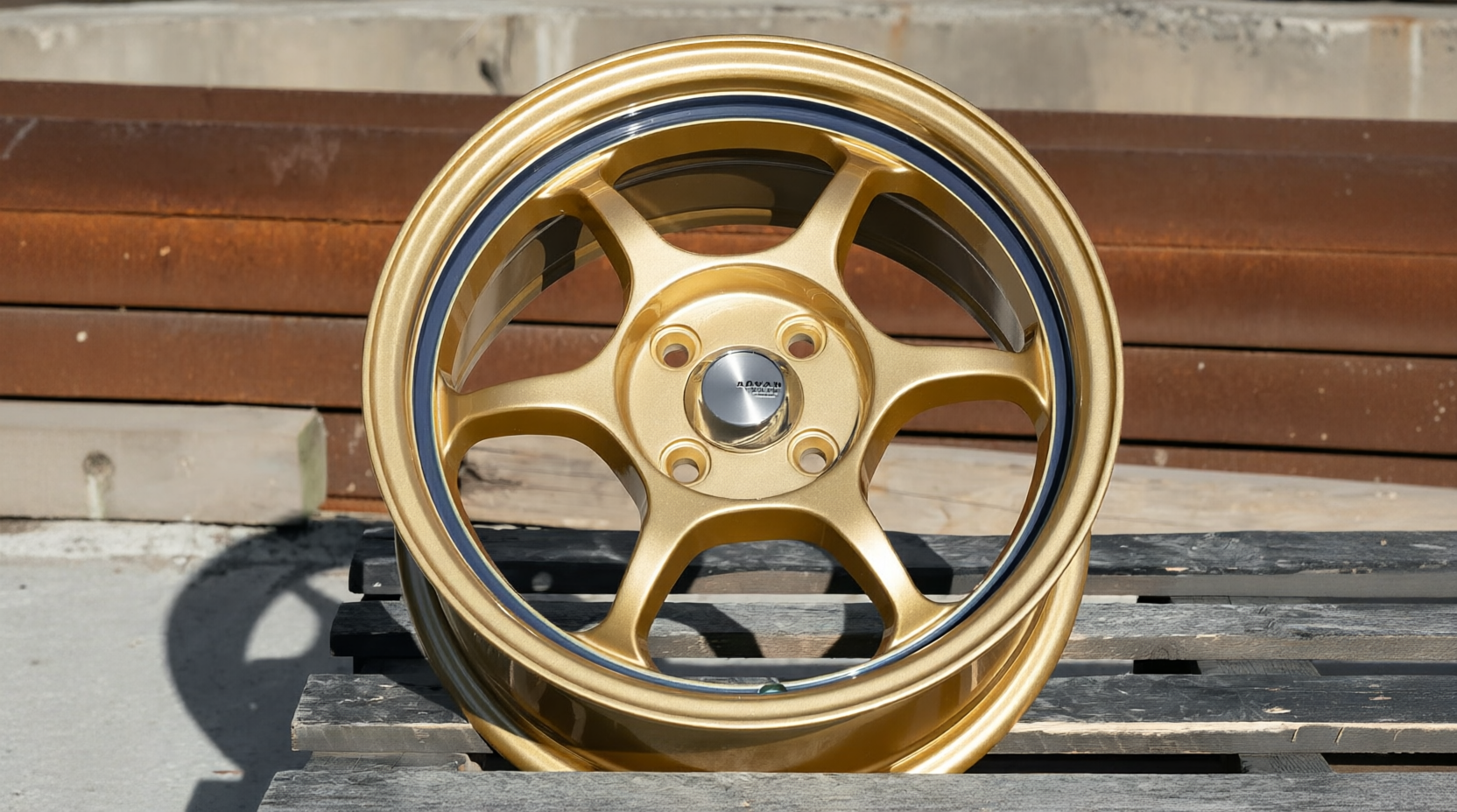NEW! Комплект Style Advan RG R15 7.0j ET37 4*100 (E071)