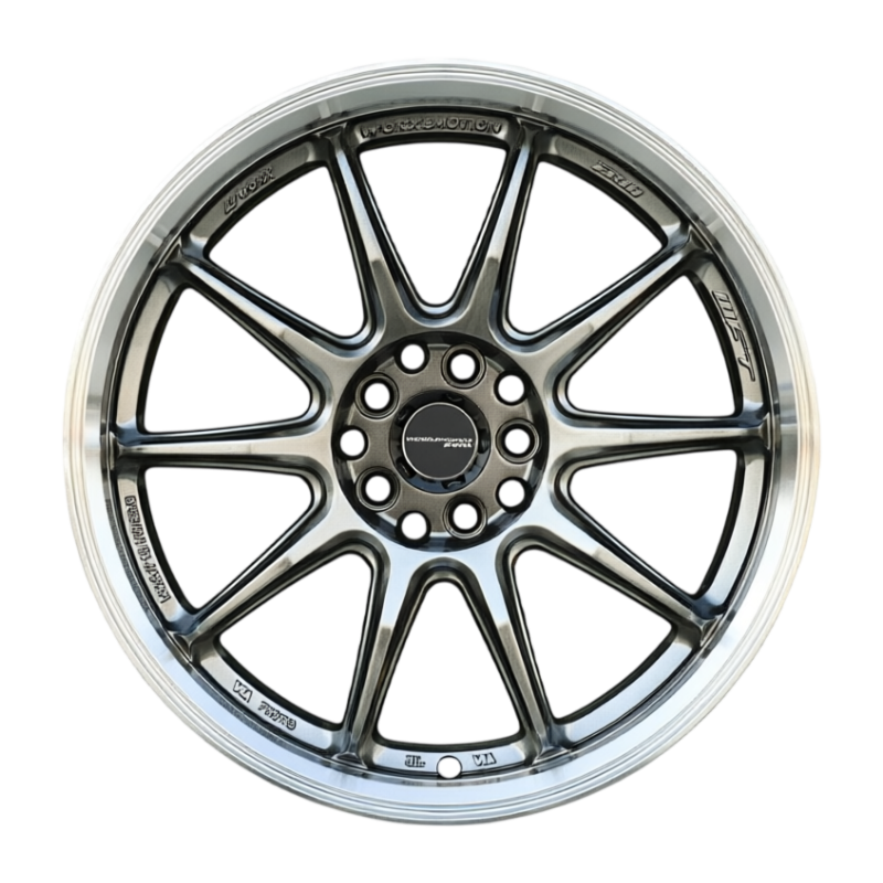 R17 Work Emotion ZR10 Стиль 7.5J ET40 5*100/114.3 Темный хром