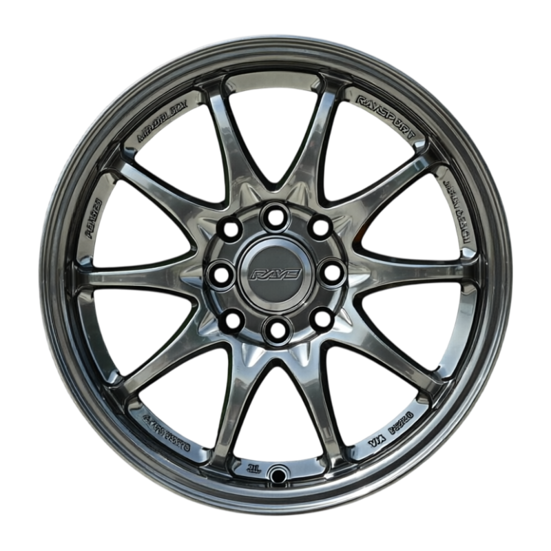 R15 Taigiro 1317 7.0J ET35 4*100/114.3 Темный хром