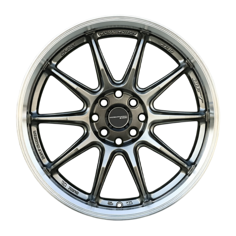 R17 Work Emotion ZR10 Стиль 7.5J ET40 4*100/114.3 Темный хром